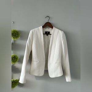 H&M |  Balmain Inspired Texture Pattern White Blazer